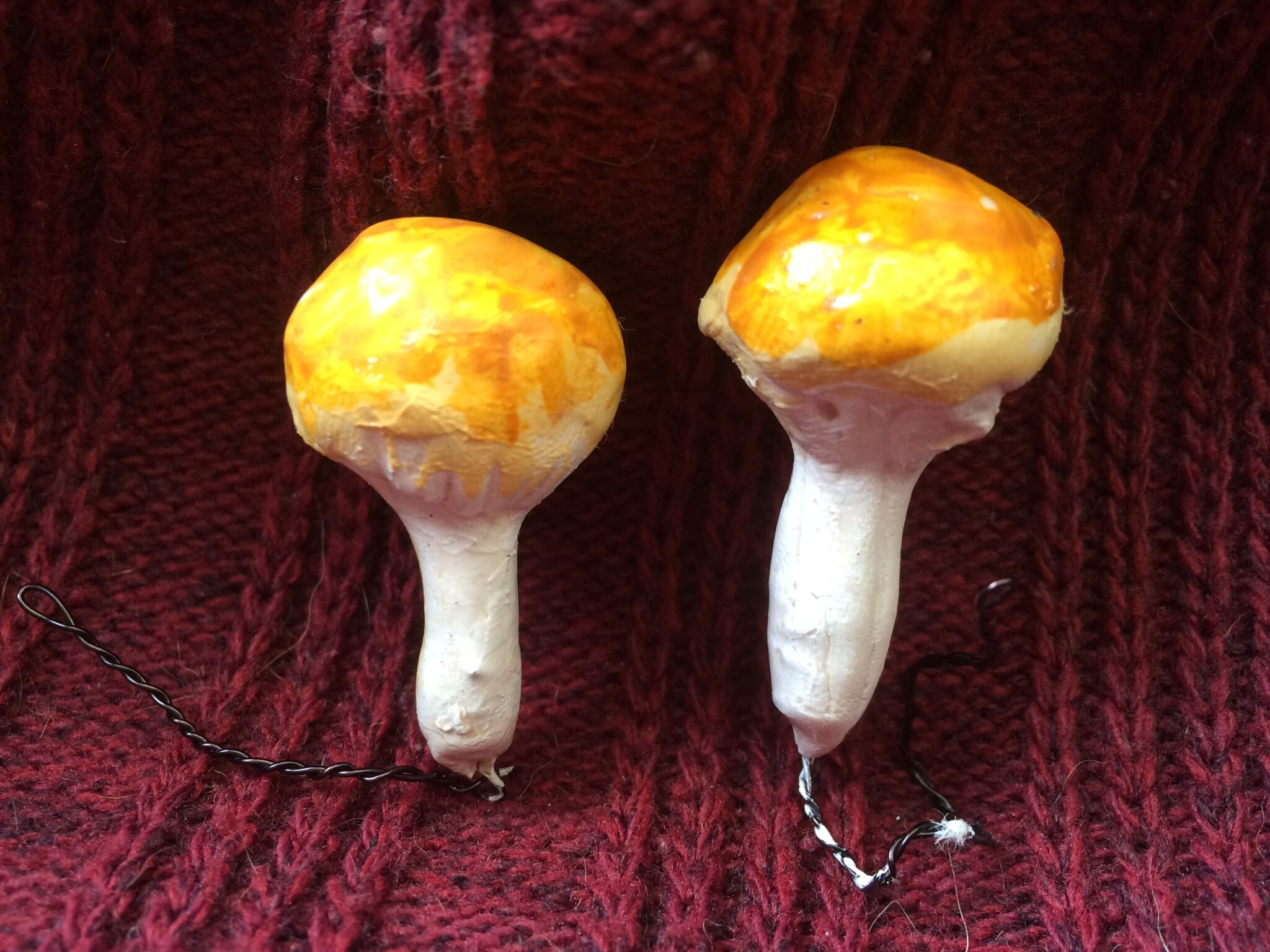 Små svampar som dekoration